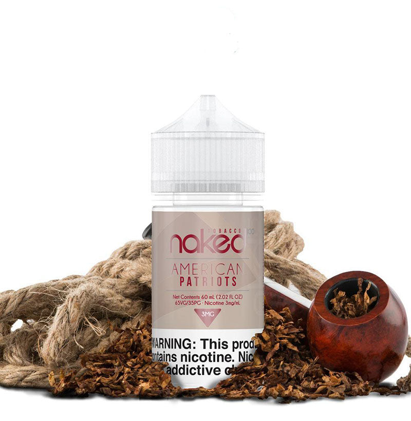 NAKED 100 ELIQUID AMERICAN PATRIOTS(TOBACCO) 12mg 30ml