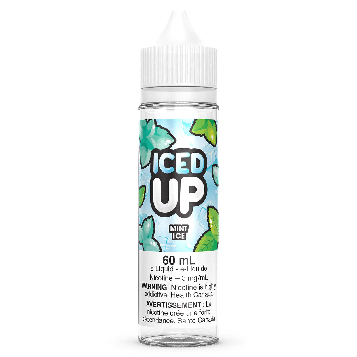 ICED UP ELIQUID MINT ICE 60ml NICOTINE FREE