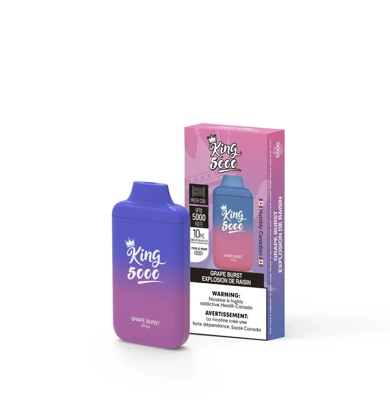 KING 6000 GRAPE BURST NICOTINE FREE