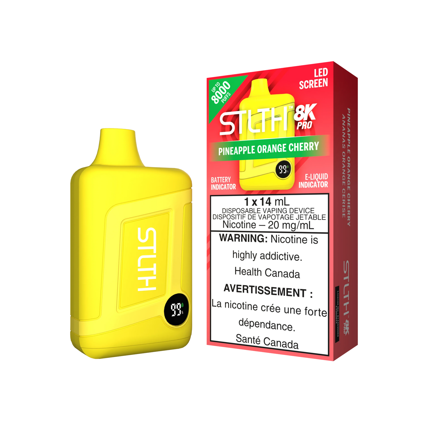 STLTH 8K PRO PINEAPPLE ORANGE CHERRY