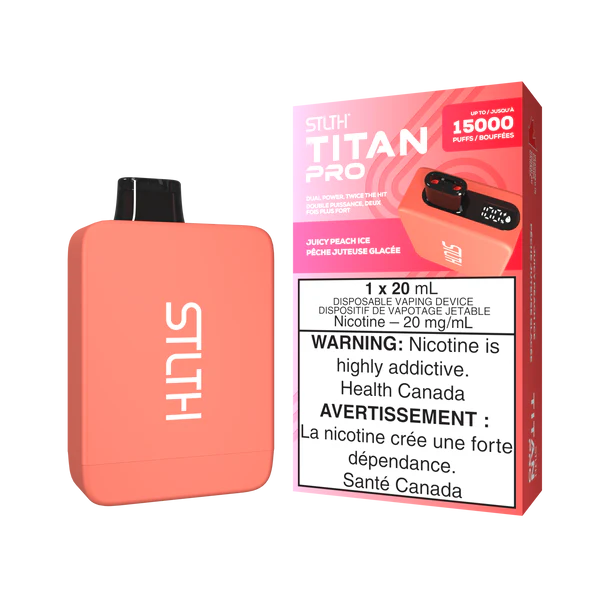 STLTH titan pro 15k juicy peach ice