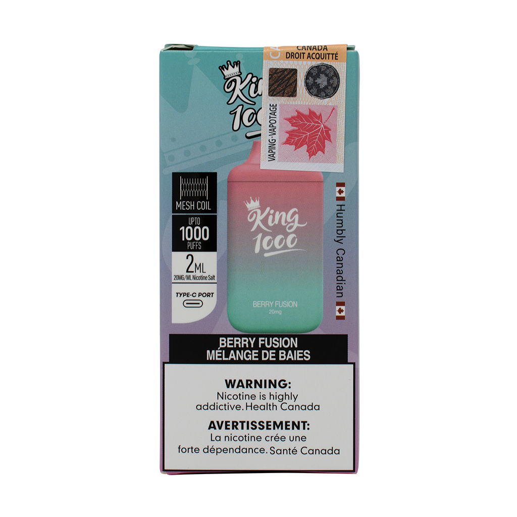KING 6000 BERRY FUSION NICOTINE FREE