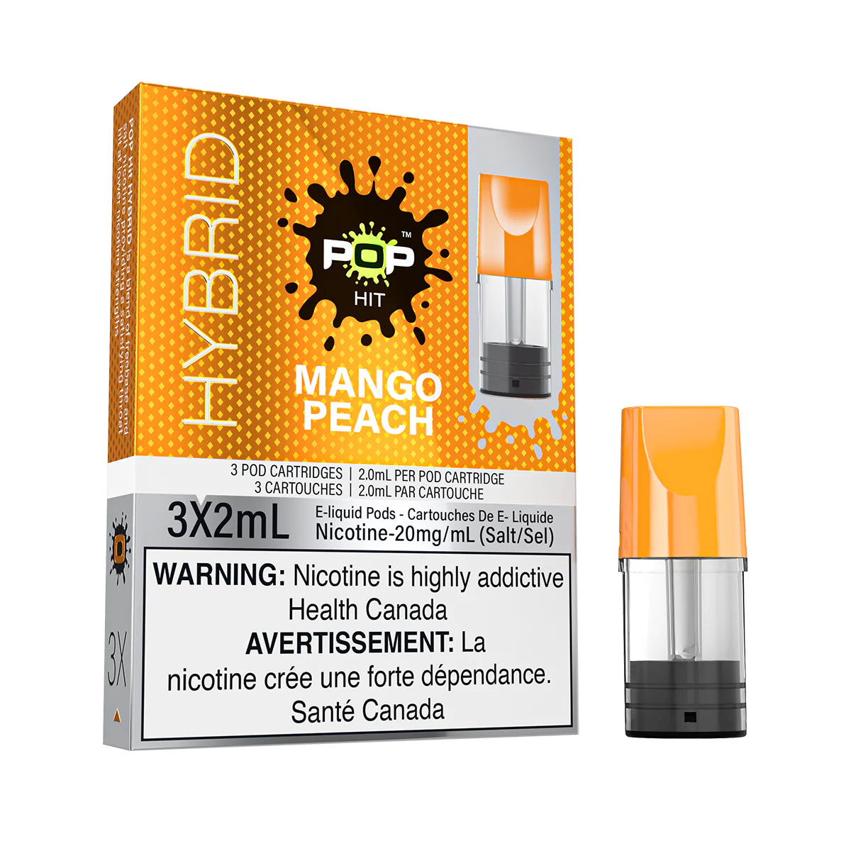 HYBRID POP HIT POD MANGO PEACH (3x2ml)