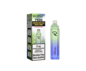 RUFPUF 7500 NICOTINE FREE 17ml LUSCIOUS BLUE RAZZ GRAPE LEMON