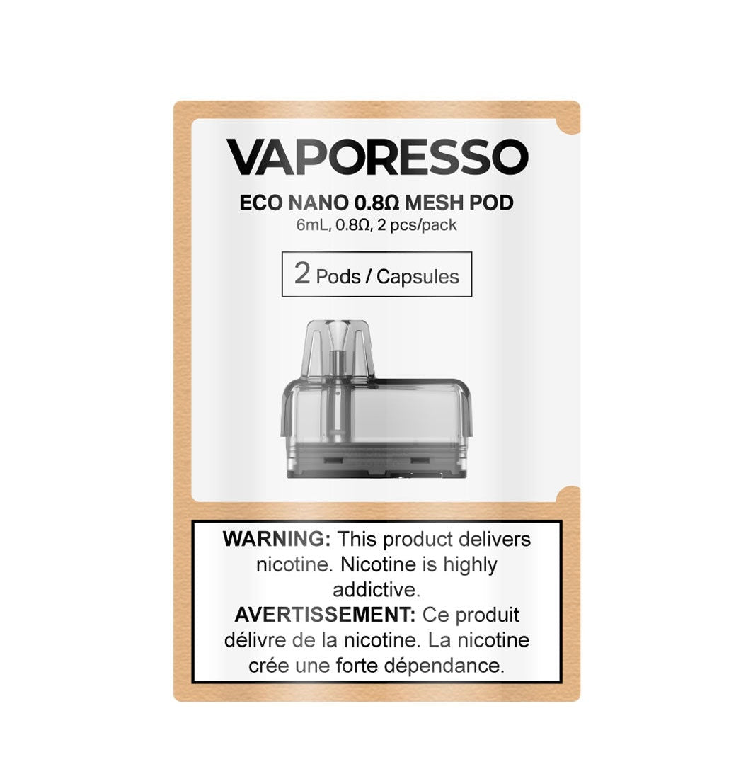 VAPORESSO ECO NANO POD (0.8 OHM) 2 PCS