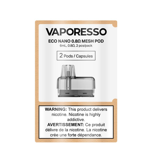 VAPORESSO ECO NANO POD (0.8 OHM) 2 PCS