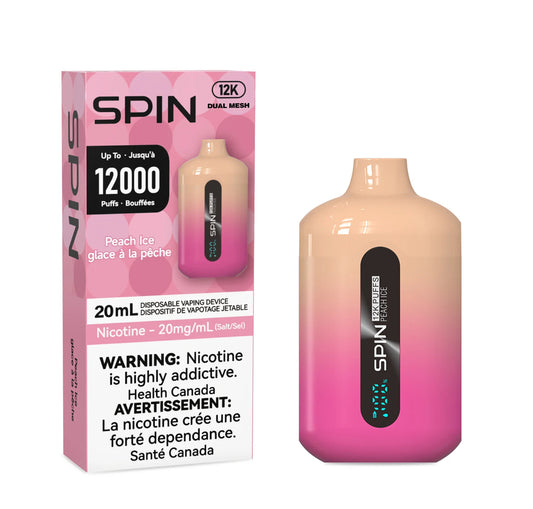 SPIN 12000 PEACH ICE