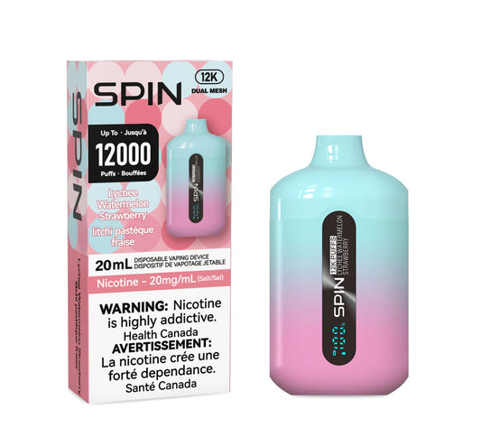 SPIN 12000 LYCHEE WATERMELON STRAWBERRY