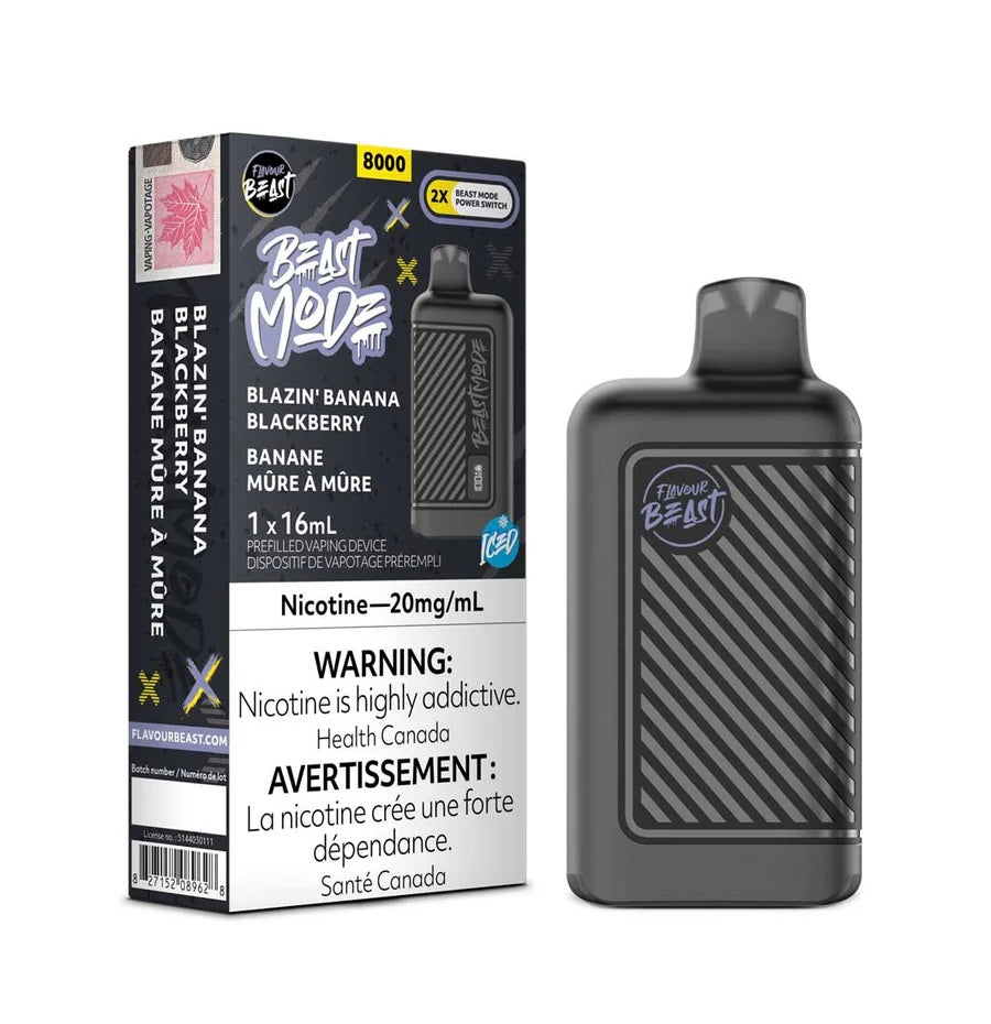 FLAVOUR BEAST 8K BEAST MODE BLAZIN BANANA BLACKBERRY