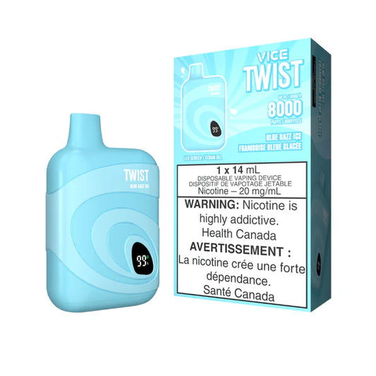 VICE TWIST 8000 BLUE RAZZ ICE