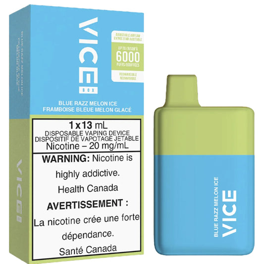 VICE BOX 6000 BLUE RAZZ MELON ICE