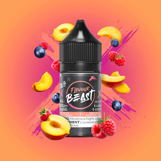 FLAVOUR BEAST ELIQUID PACKIN PEACH BERRY 10mg 30ml