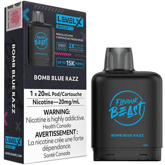 FLAVOUR BEAST LEVEL X BOOST BOMB BLUE RAZZ