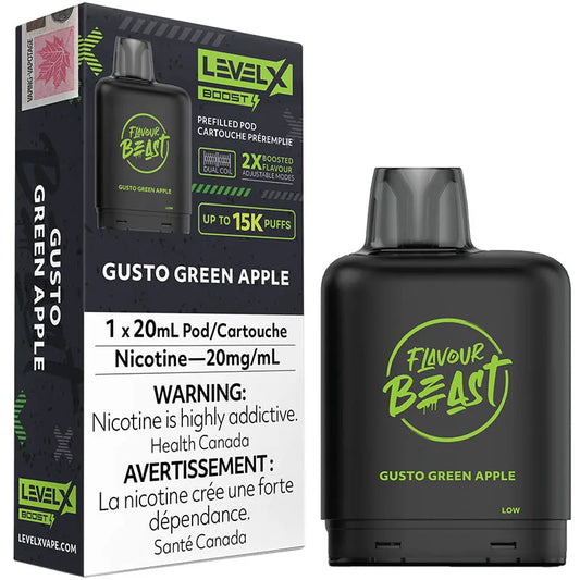 FLAVOUR BEAST LEVEL X BOOST GUSTO GREEN APPLE