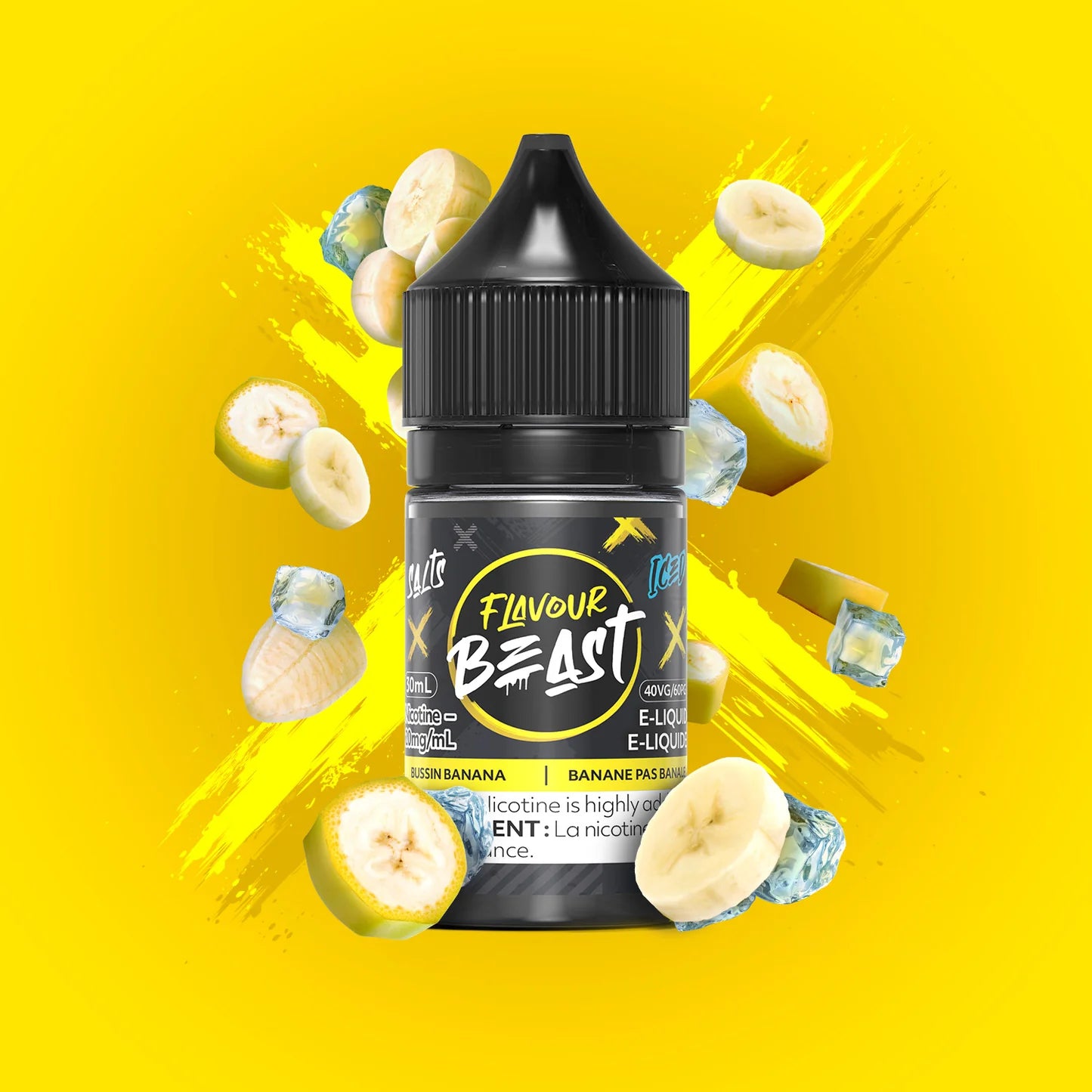 FLAVOUR BEAST ELIQUID BUSSIN BANANA ICED 10mg 30ml