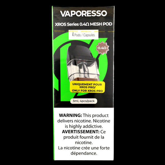 VAPORESSO XROX PRO REPLACEMENT POD (0.4 OHM) 3ml 4 PACK