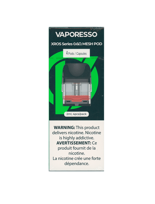 VAPORESSO XROX REPLACEMENT POD (0.6 OHM) 2ml 4 PACK