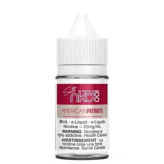 NAKED 100 ELIQUID AMERICAN PATRIOTS(TOBACCO) 20mg 30ml