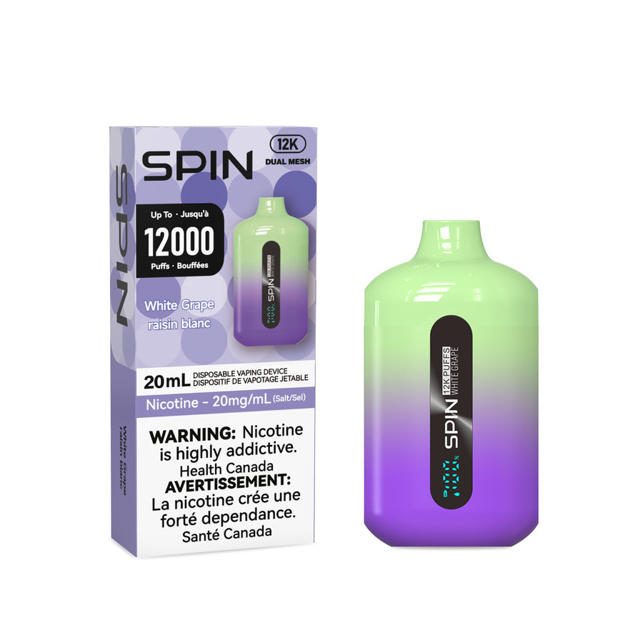 SPIN 12000 WHITE GRAPE