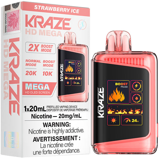 KRAZE HD MEGA 20K STRAWBERRY ICE