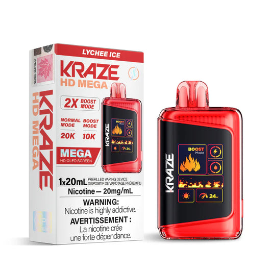 KRAZE HD MEGA 20K LYCHEE ICE