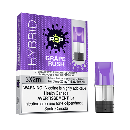 HYBRID POP HIT PODS GRAPE RUSH (3x2ml)