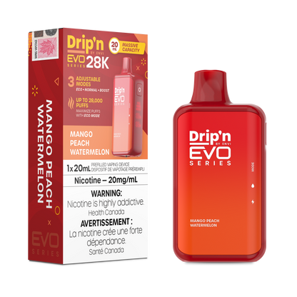 DRIPN EVO 28K MANGO PEACH WATERMELON