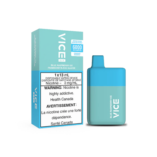 VICE BOX 6000 BLUE RASPBERRY ICE (NICOTINE FREE)