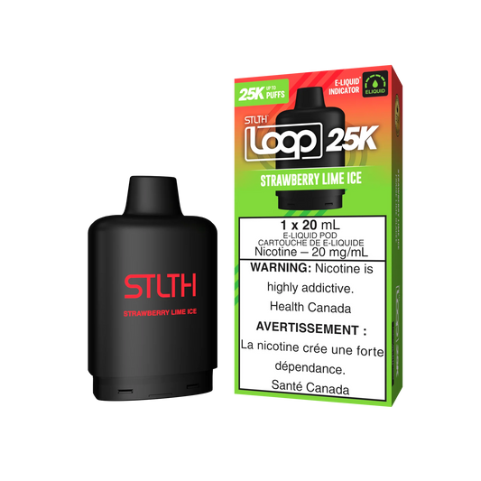 STLTH Loop 25k strawberry lime ice