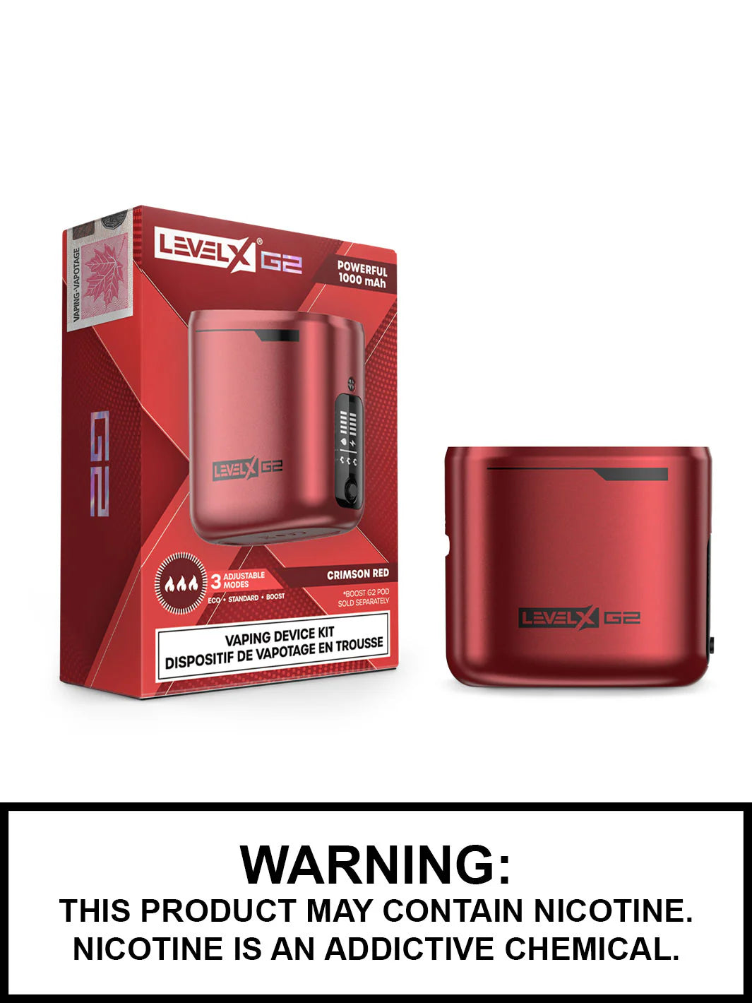 LEVEL X G2 BATTERY CRIMSON RED