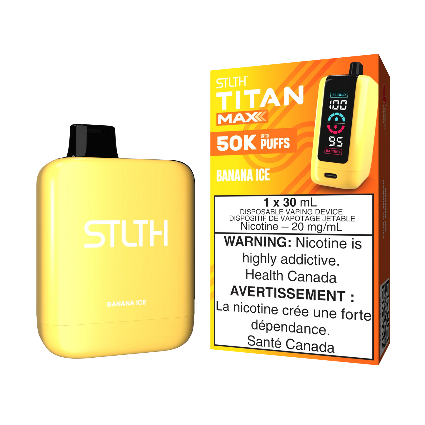 STLTH TITAN MAX 50K BANANA ICE