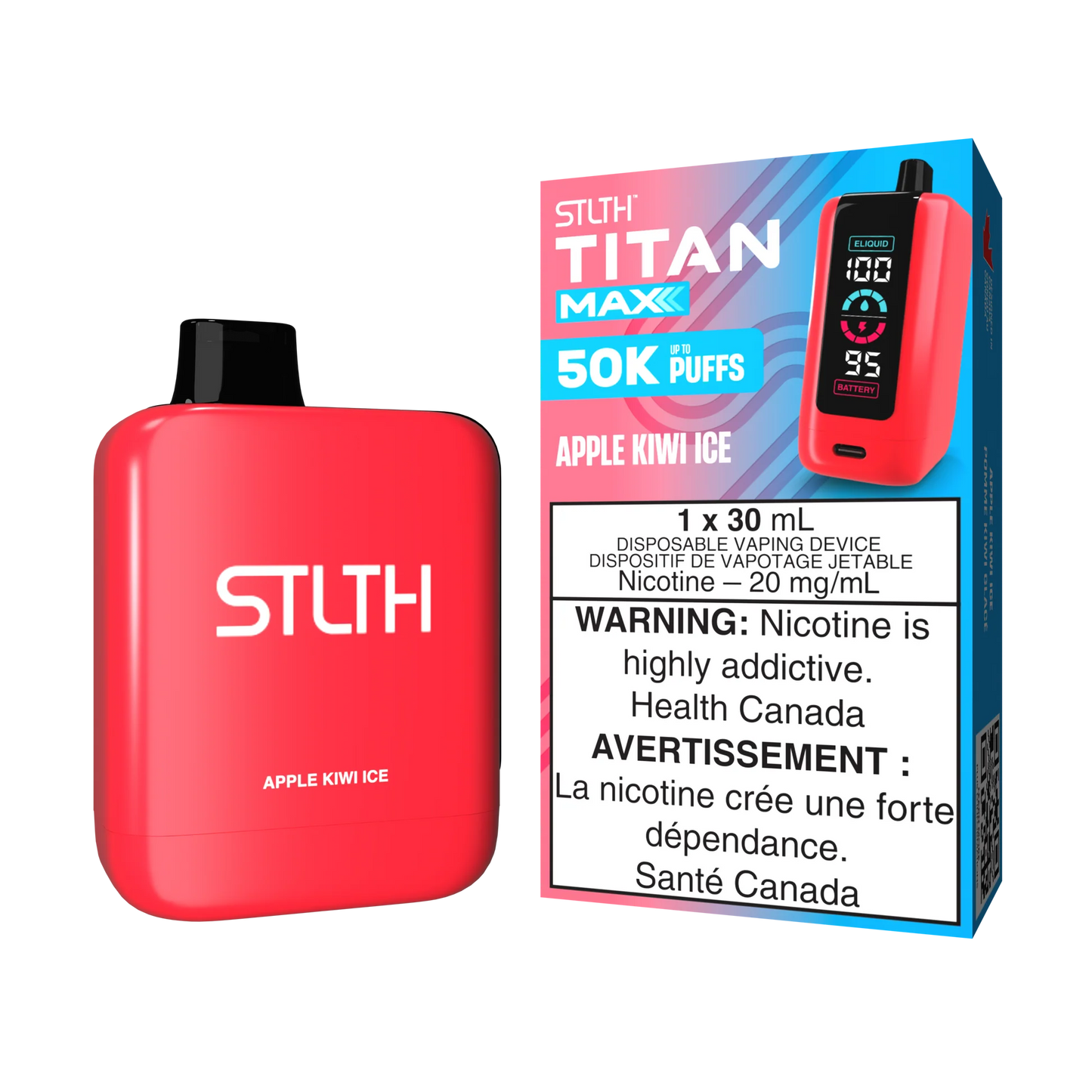 STLTH TITAN MAX 50k Apple Kiwi Ice