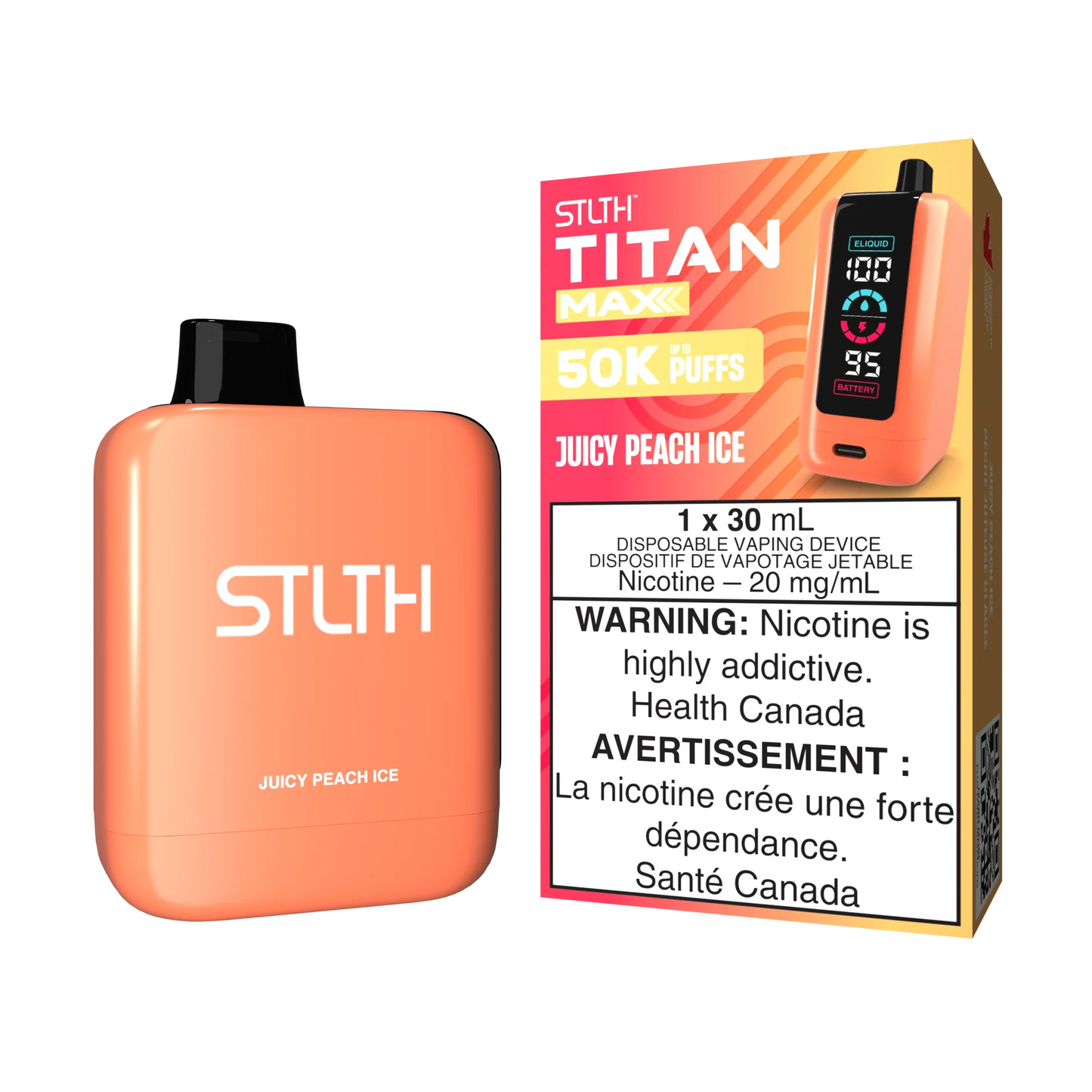 STLTH TITAN MAX 50k Juicy peach ice