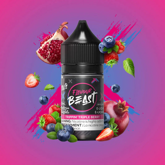 FLAVOUR BEAST ELIQUID TRIPPIN TRIPLE BERRY 20mg 30ml