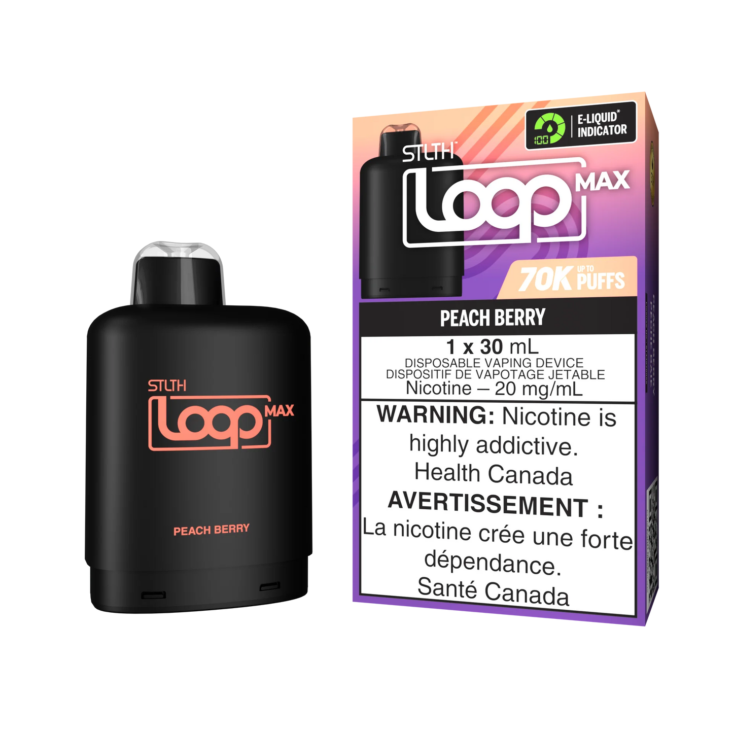 STLTH LOOP MAX 70K PEACH BERRY